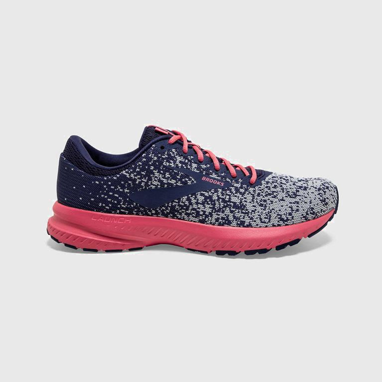 Tenis Brooks Launch 6 - Zapatillas Para Correr En Asfalto Mujer - Gris (OMVJ-36910)